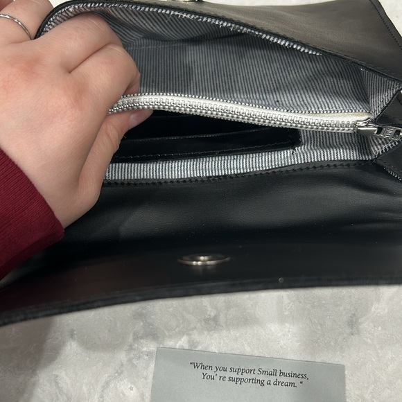 October Jaipur Vegan Leather Envelope Clutch NEW! - Picture 9 of 11